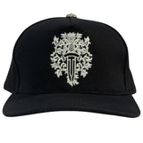 Chrome Hearts Vine Dagger Denim Baseball Hat Black - Lightly Used