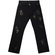 Chrome Hearts Black/Camo Cross Patch Chino Pants