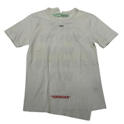Off-White SS15 The Youth Will Always Win Spliced T-Shirt White - Pre-Owned Size XS