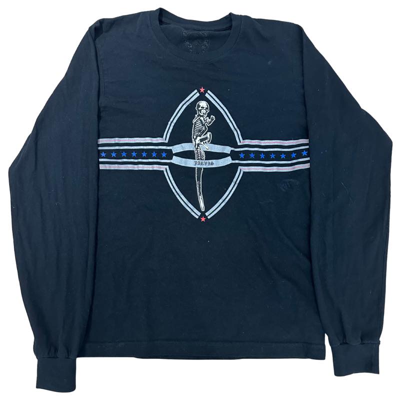 Chrome Hearts X FOTI Star Wars Jarvis Skull L/S T-Shirt Black - Pre-Owned Size S