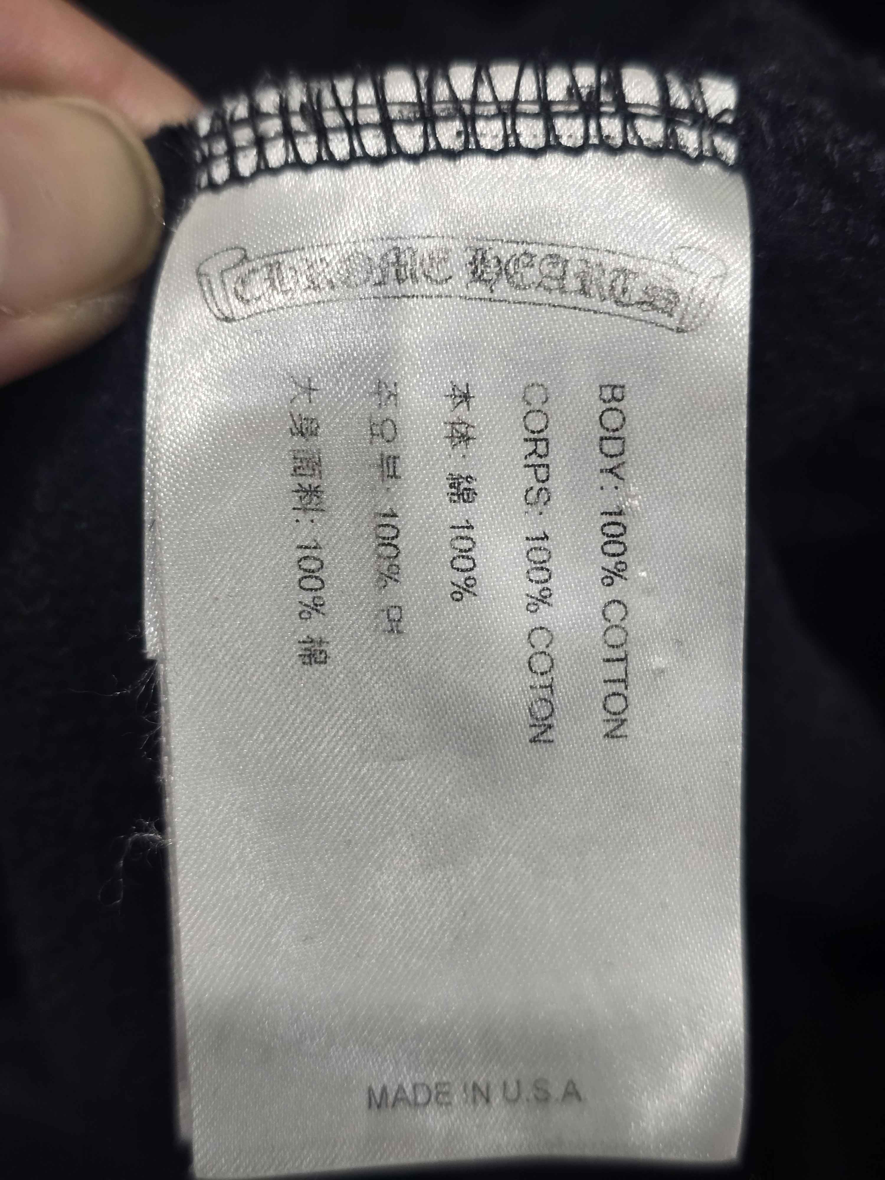 Chrome Hearts Horseshoe Floral Pullover Hoodie Black - Pre-Owned Size L