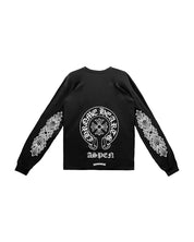 Chrome Hearts Aspen Exclusive Floral Horseshoe L/S T-Shirt Black