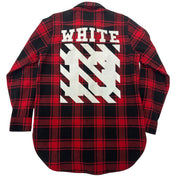 OFF WHITE Red And Black Flanel - Pre-Owned Size S