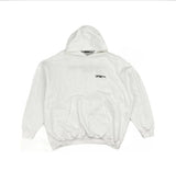 Balenciaga Corporate Medium Molleton Hoodie White