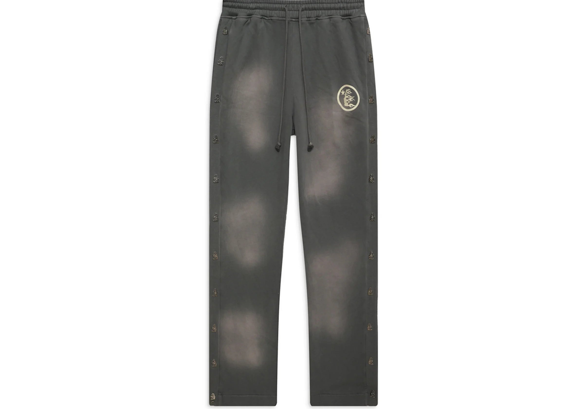 Hellstar Mirror Faced Flared Sweatpants Grey