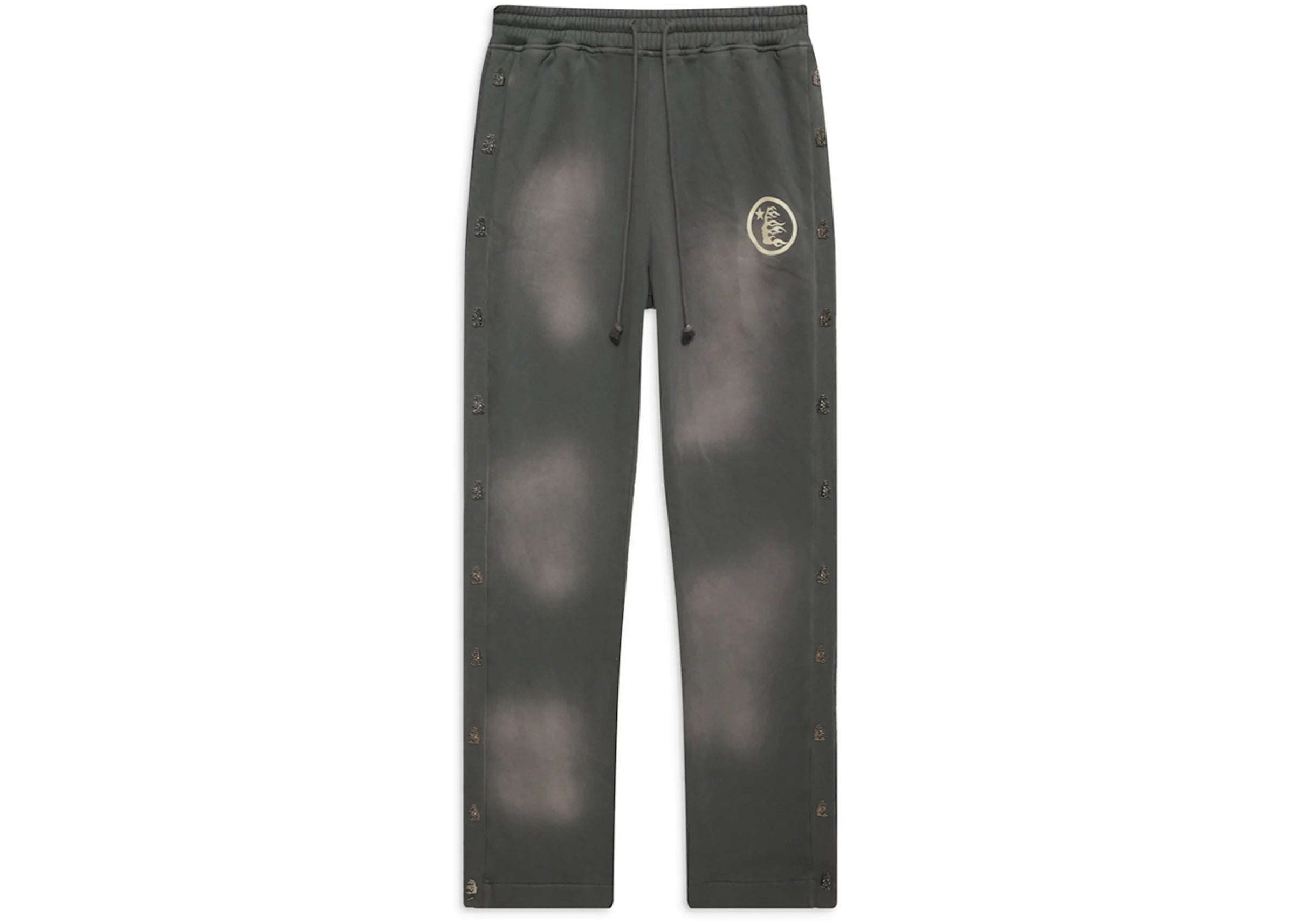 Hellstar Mirror Faced Flared Sweatpants Grey