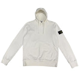 Stone Island Cotton Fleece Hooded Sweatshirt Cream - Worn Once Size L
