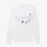 AimÃ© Leon Dore / New Balance Cartoon Long Sleeve T White
