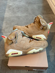 Jordan 6 Retro Travis Scott British Khaki (Preowned Size 8.5) - Pre-Owned