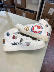 Nike Air Force 1 Mid Supreme NBA White - Pre-Owned Size 12 (No original box)