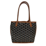 Goyard Anjou Tote Mini Black/Tan - Lightly Pre-Owned OS