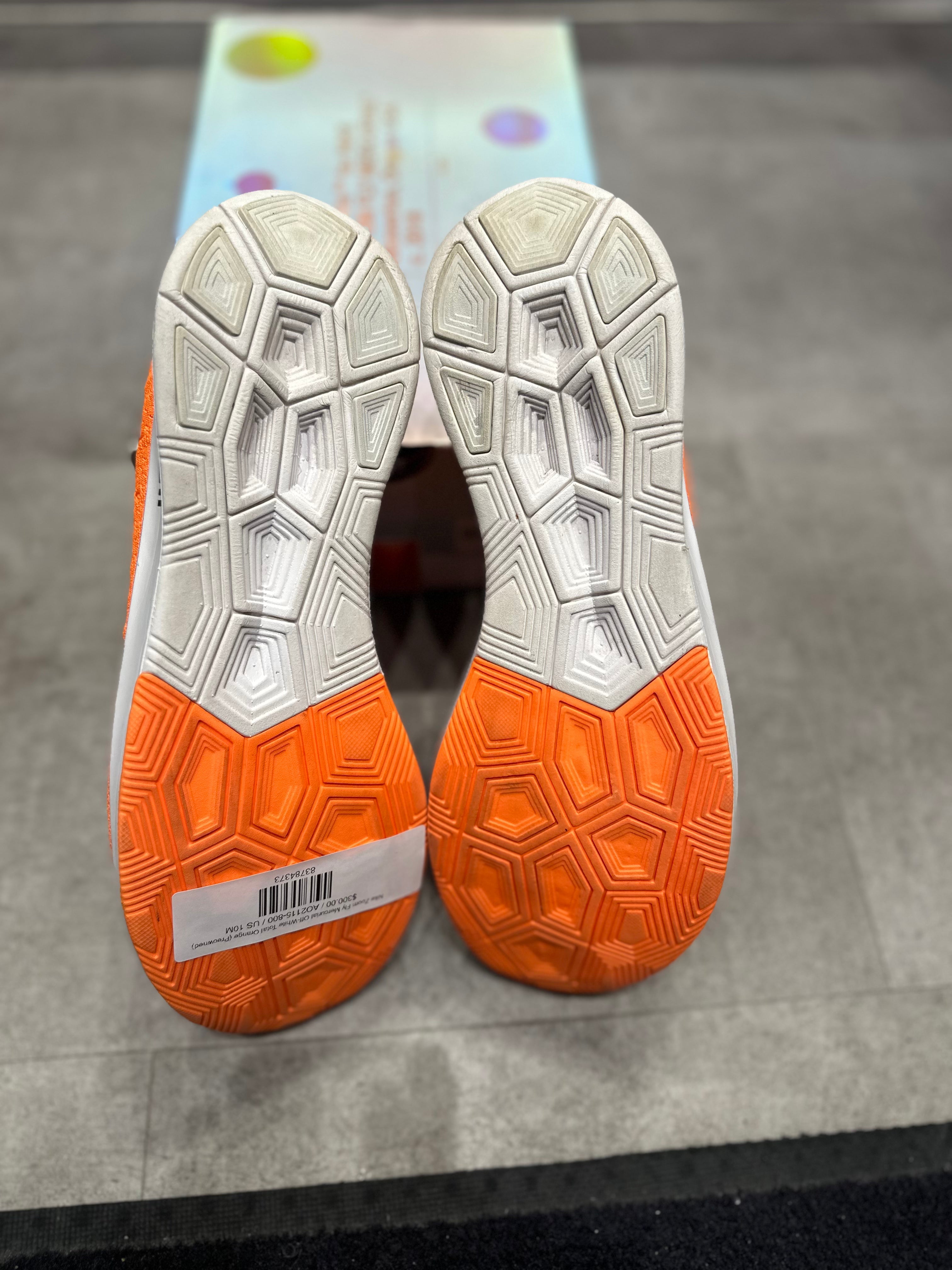 Nike Zoom Fly Mercurial Off-White Total Orange - Pre-Owned Size 10