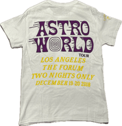 Travis Scott Astroworld LA Exclusive T-Shirt White (Preowned) - Pre-Owned Size S
