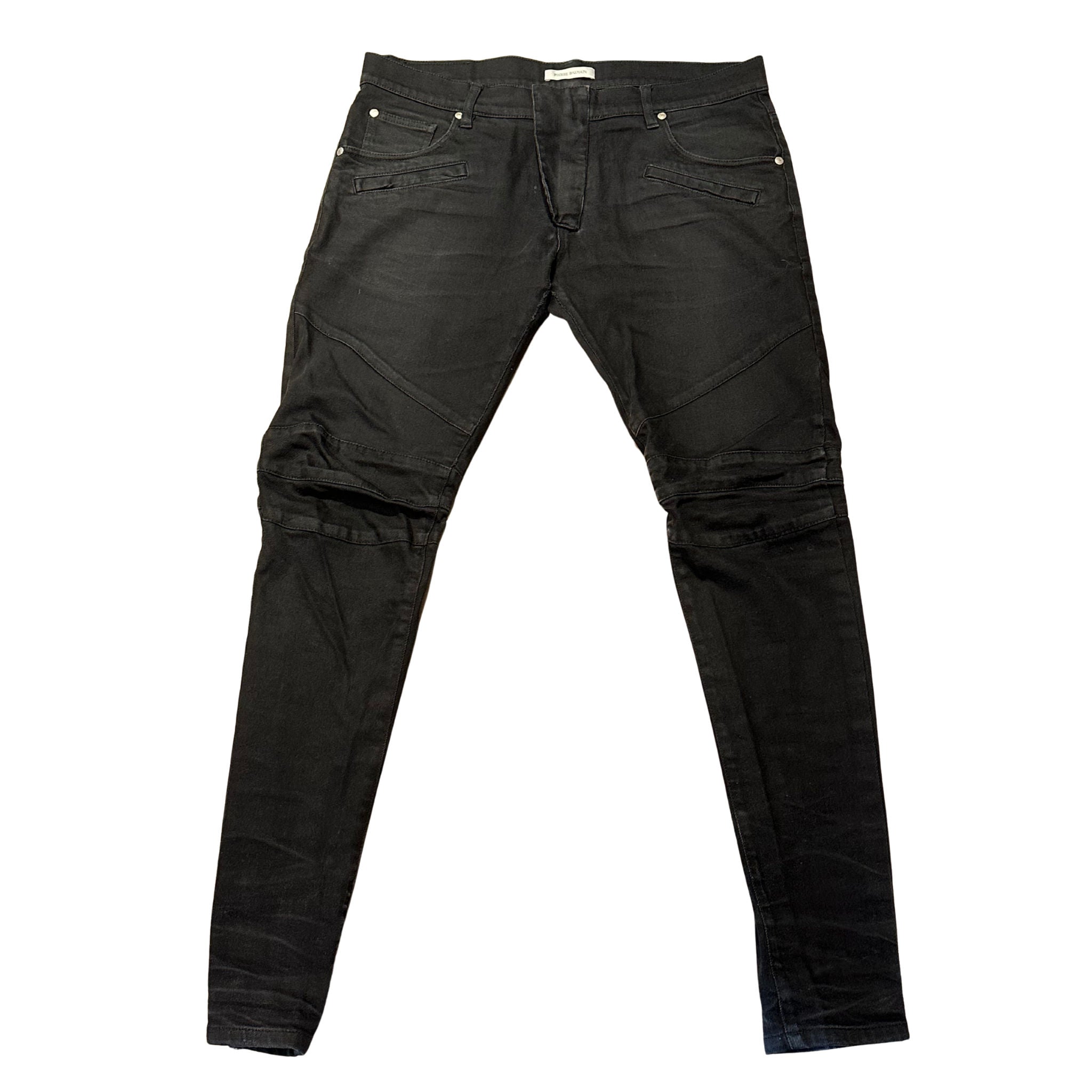 Balmain Black Denim Jeans (Preowned size 36) - Pre-Owned