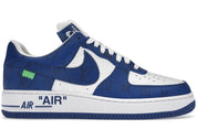 Louis Vuitton Nike Air Force 1 Low By Virgil Abloh White Royal - Pre-Owned Size 8.5