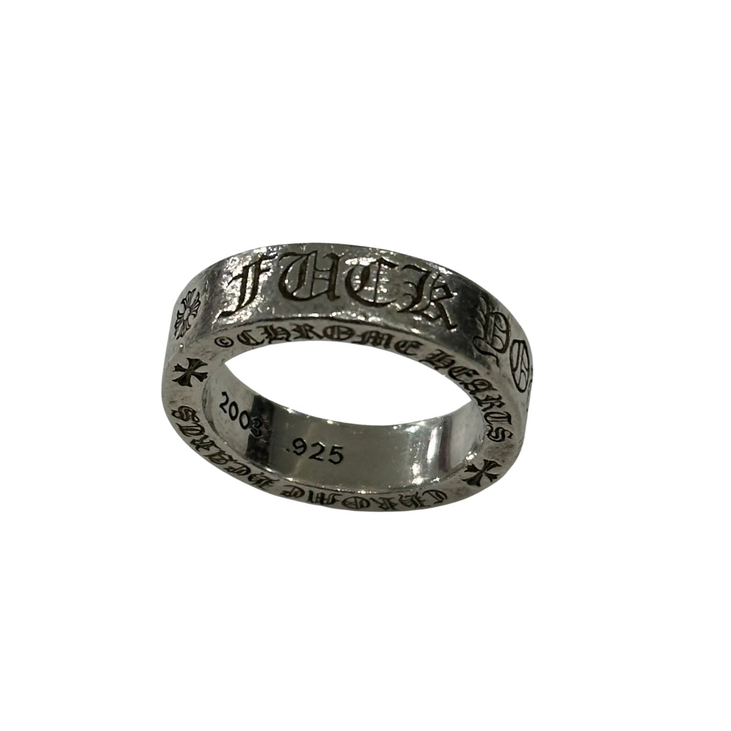 Chrome Hearts Fuck You 6mm Spacer Ring - Pre-Owned