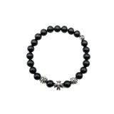Chrome Hearts CH Plus Cutout Beaded Bracelet