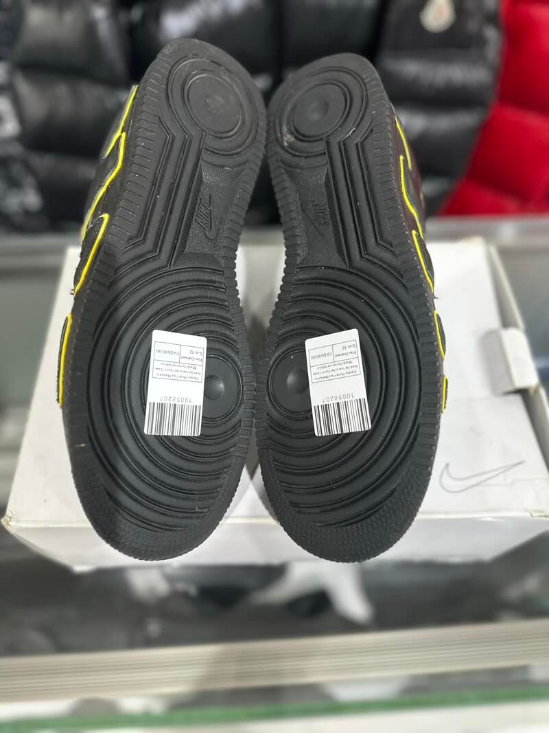 Cactus Plant Flea Market x Nike By You x Air Force 1 Low Black/Sunshine Yellow - Pre-Owned Size 12