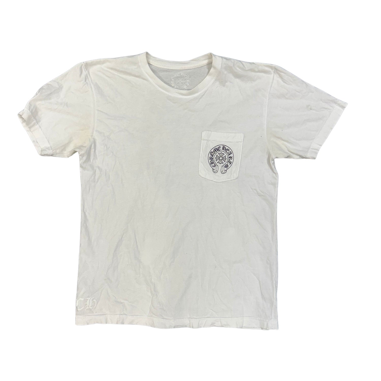 Chrome Hearts Honolulu Spiral Exclusive Horseshoe T-Shirt White - Lightly Pre-Owned Size L