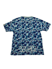 BAPE A Bathing Ape ABC Camo Shark Tee White/Blue - Pre-Owned Size L