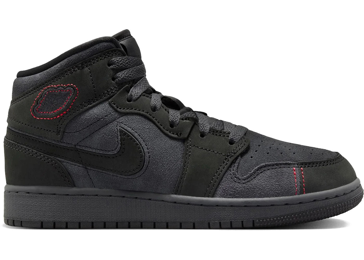 Air Jordan 1 Mid SE Craft Dark Smoke Red (GS)