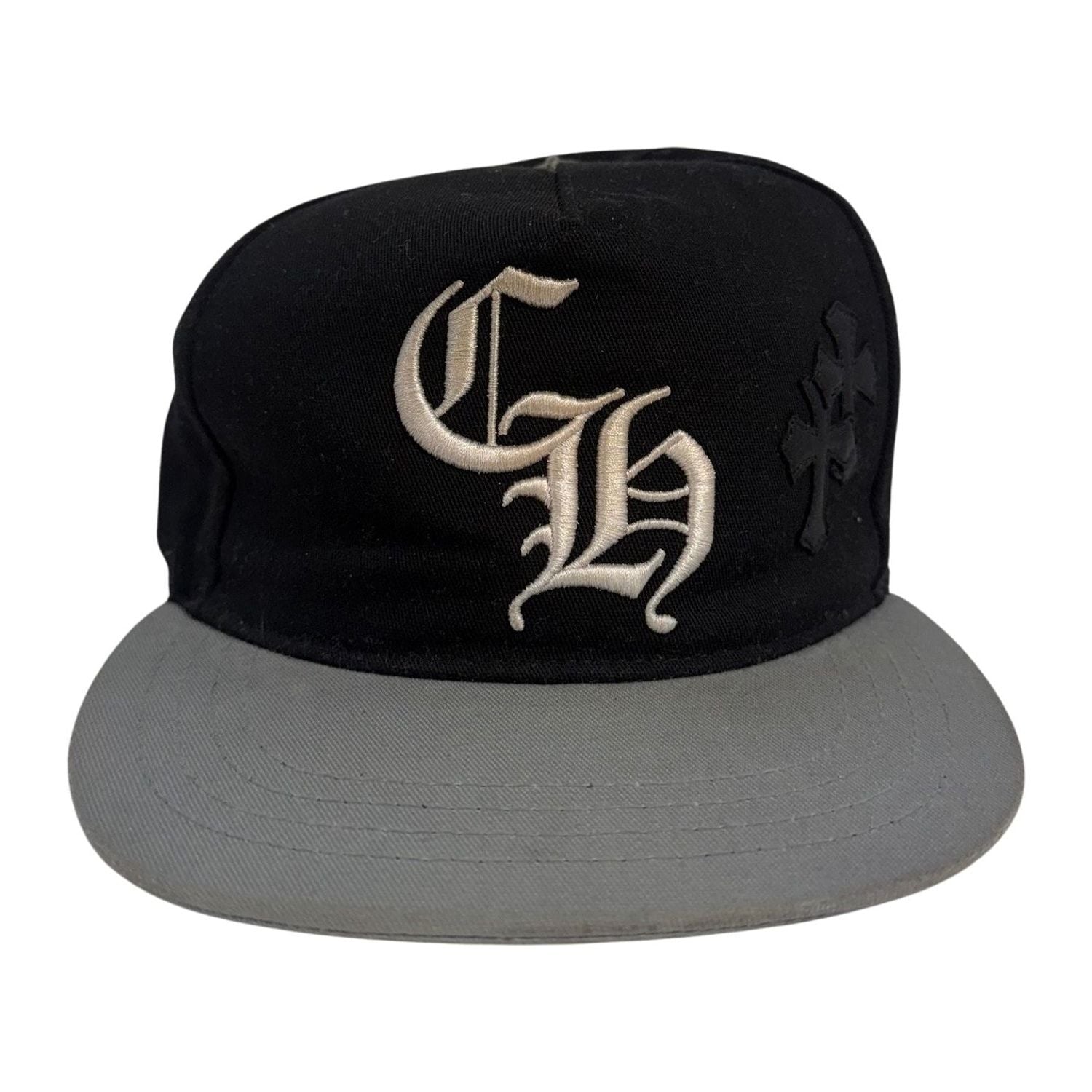 Chrome Hearts Cross Patch Hat Black White - Pre-Owned OS