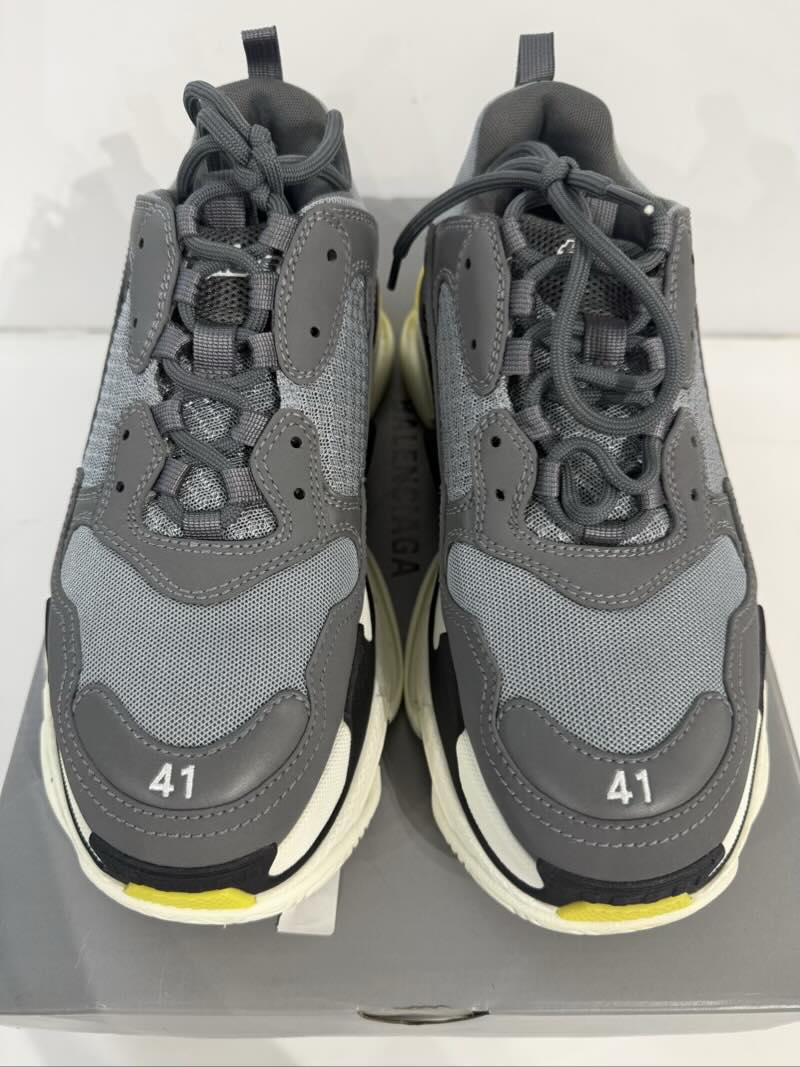 Balenciaga Triple S Grey Yellow Black - Pre-Owned Size 9