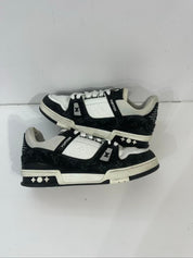 Louis Vuitton LV Trainer White Black - Pre-Owned Size 10 (No original box)
