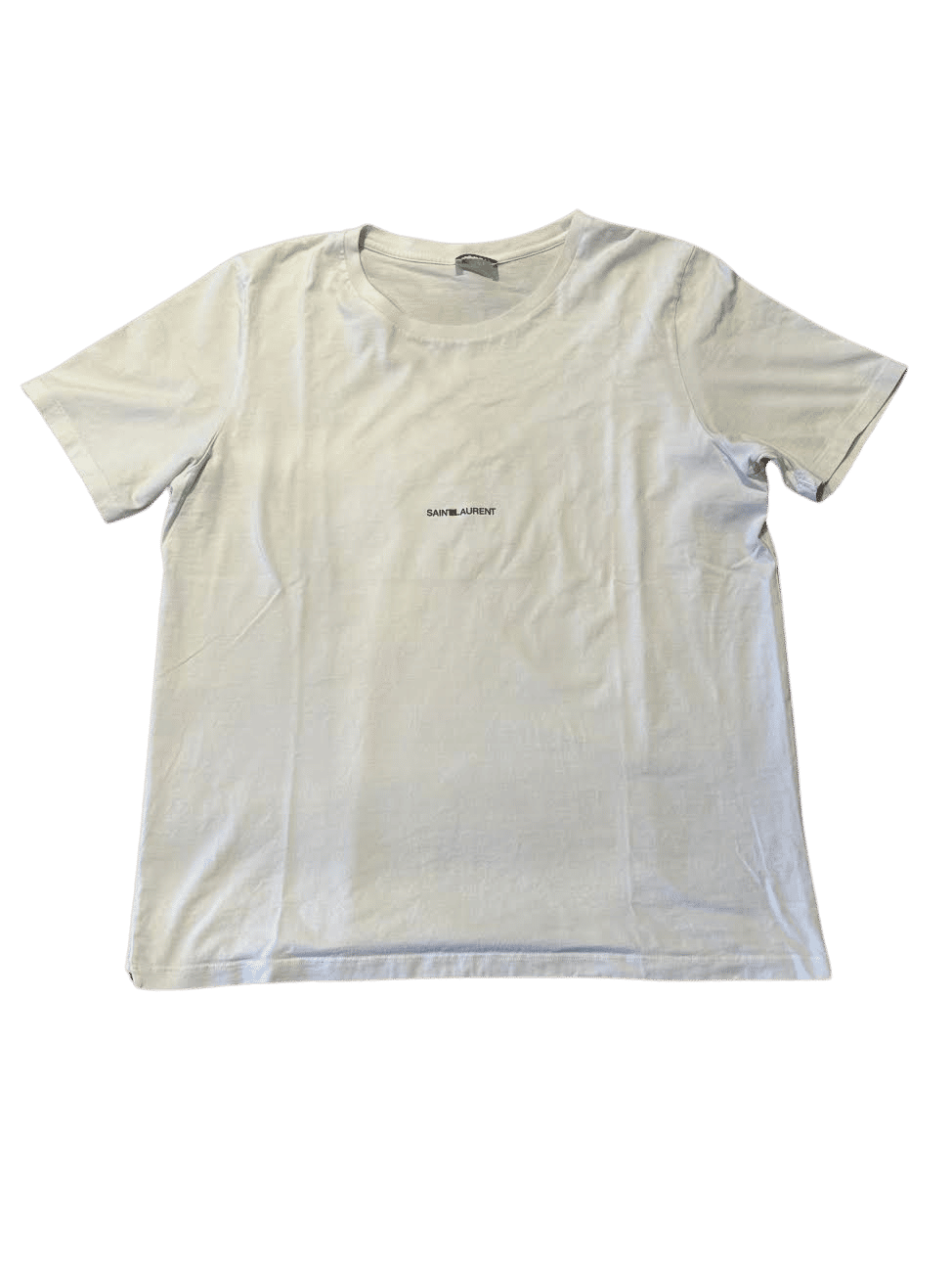 Saint Laurent Paris 17SS Mini Logo T-Shirt White (Preowned) - Pre-Owned