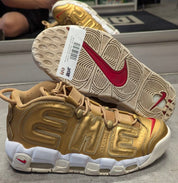 Nike Air More Uptempo Supreme Suptempo Gold - Pre-Owned Size 9.5 (No original box)
