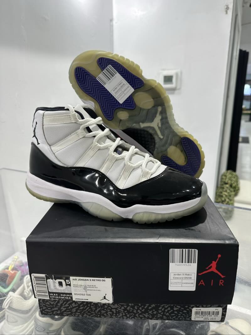 Jordan 11 Retro Concord (2018) - Pre-Owned Size 10 (Replacement box)