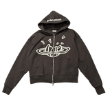 Broken Planet Double Zip-Up Hoodie Brown (Preowned SIze S) - Pre-Owned