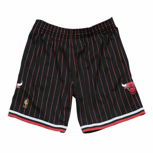 Mitchell & Ness Chicago Bulls Pinstripe Swingman Shorts