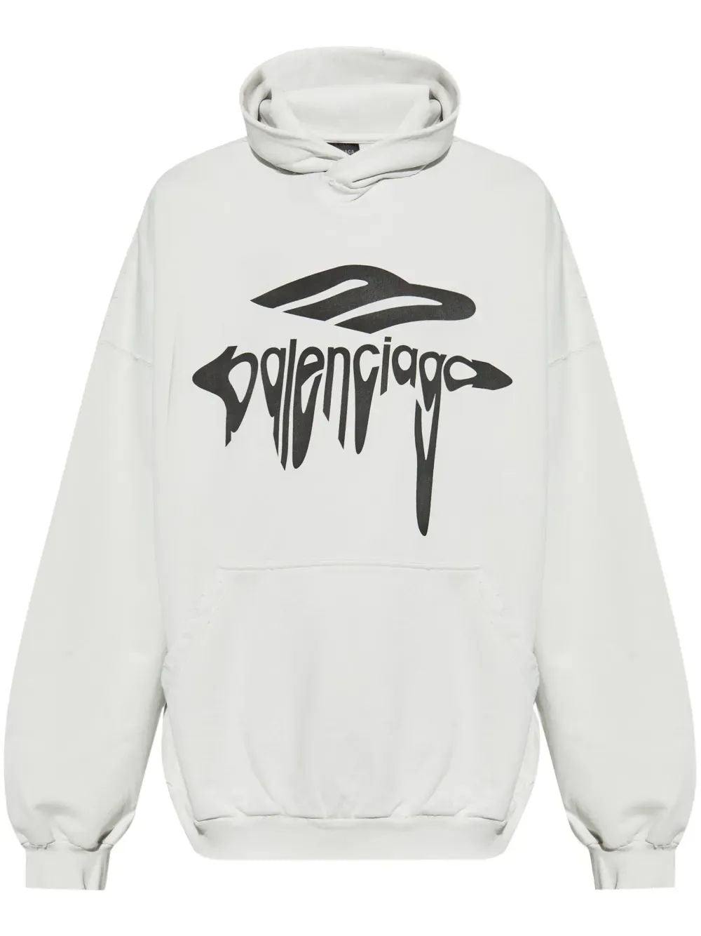 Balenciaga 3b Liquefied Oversized Hoodie White, brand new, size XS