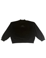 Balenciaga 3B Logo Fleece Crewneck Sweatshirt Black, pre-owned, size L – photo 1 of 2