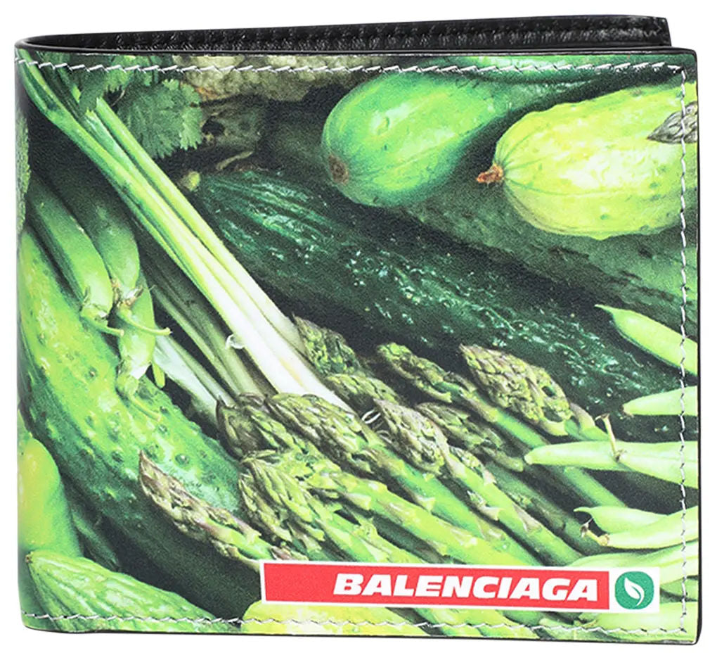 Balenciaga Antwerp Square Folded Coin Wallet 'Veggie', brand new