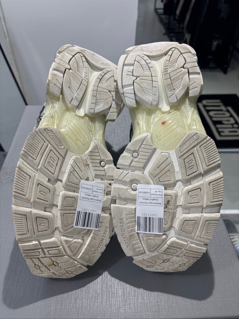 Balenciaga Runner Graffiti White, pre-owned, US Men's 14 – photo 7 of 7