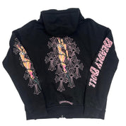 Chrome Hearts Deadly Doll Zip-Up Hoodie Black - Lightly Used Size S