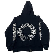 Chrome Hearts Horseshoe Thermal Zip-Up Hoodie - Pre-Owned Size S