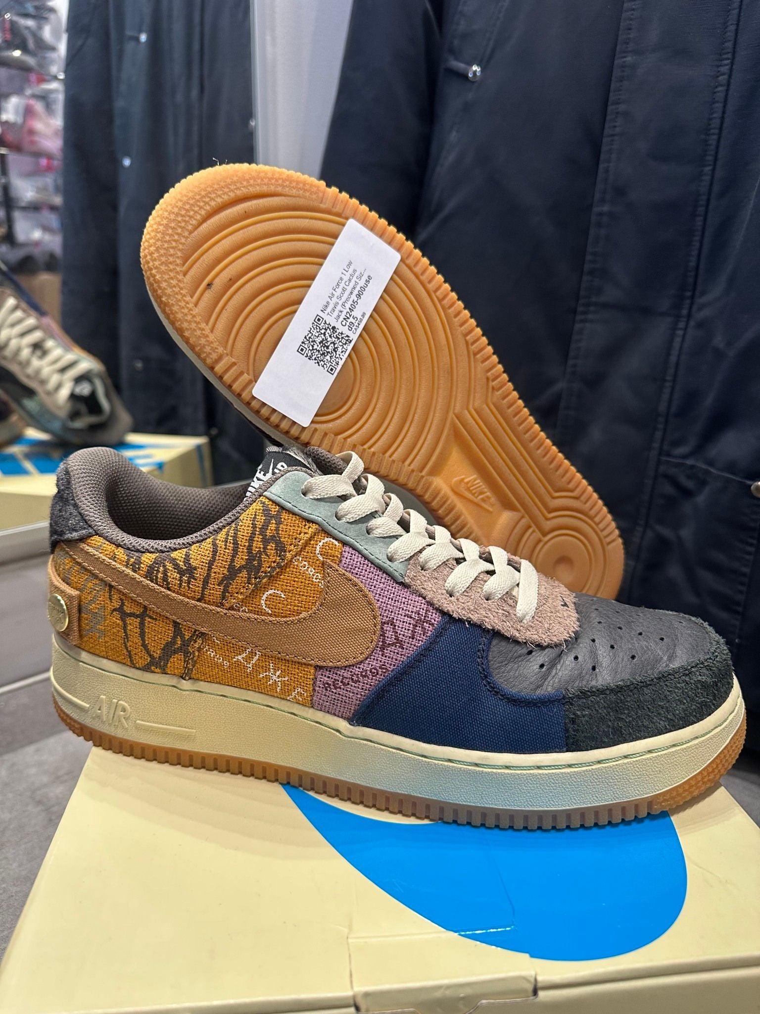 Nike Air Force 1 Low Travis Scott Cactus Jack - Pre-Owned Size 9.5