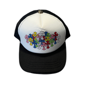 Chrome Hearts Multi Color Crosses Trucker Hat Black/White (Preowned)