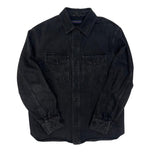 Louis Vuitton FW24 Monogram Denim Overshirt Jacket Black - Pre-Owned Size XL