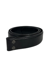 Chrome Hearts Leather Silver Belt Strap Black - Lightly Pre-Owned Size 30