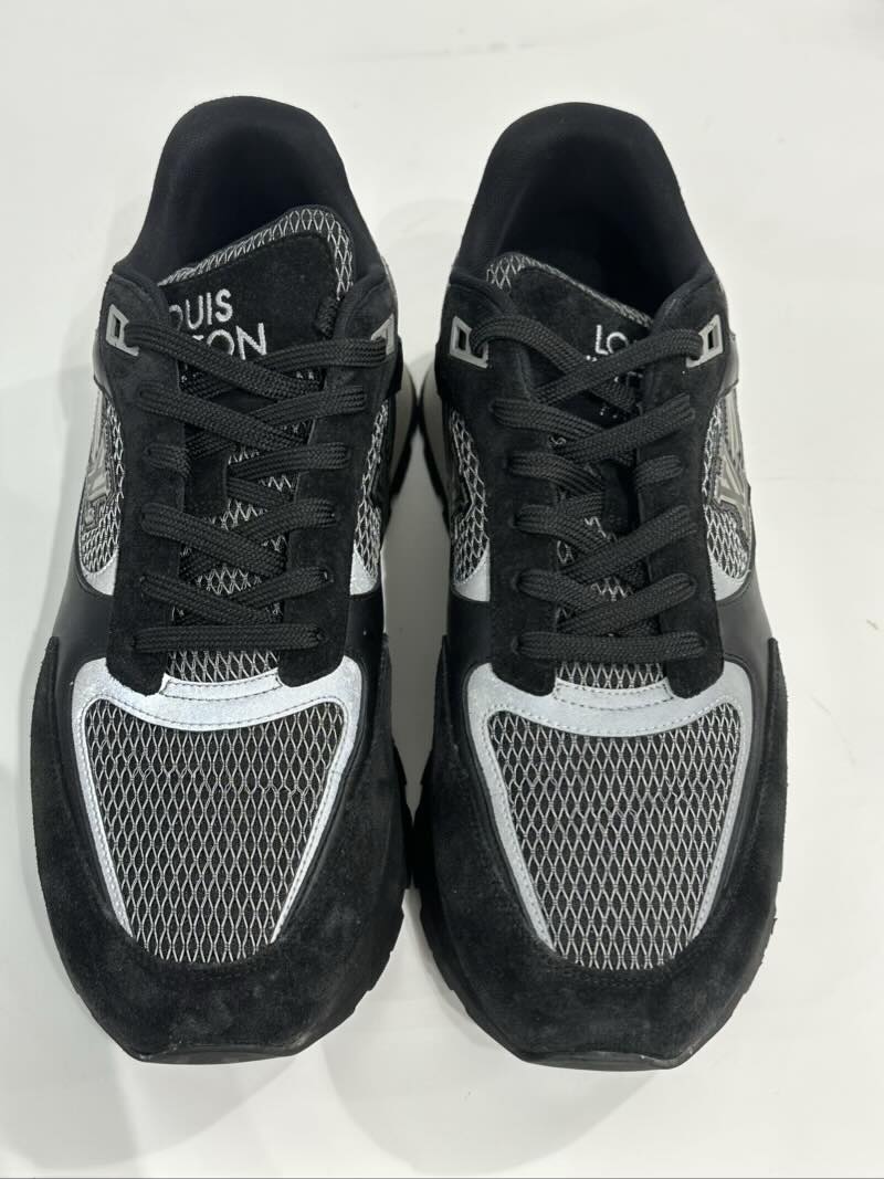 Louis Vuitton LV Runaway Sneaker Black Mesh - Pre-Owned Size 10.5 (No original box)