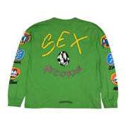 Chrome Hearts Matty Boy Sex Records L/S T-Shirt Green - Lightly Used Size L