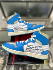 Jordan 1 Retro High Off-White University Blue - Pre-Owned Size 9.5
