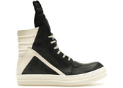 Rick Owens Lido Geobasket Black Milk - Pre-Owned Size 12