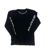 Chrome Hearts Neck Logo L/S T-Shirt Black White - Lightly Pre-Owned Size M