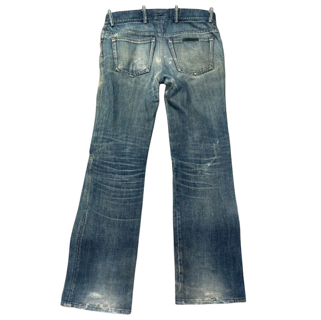 Chrome Hearts Fleur Knee Denim Jeans (Project Size 31) - Pre-Owned