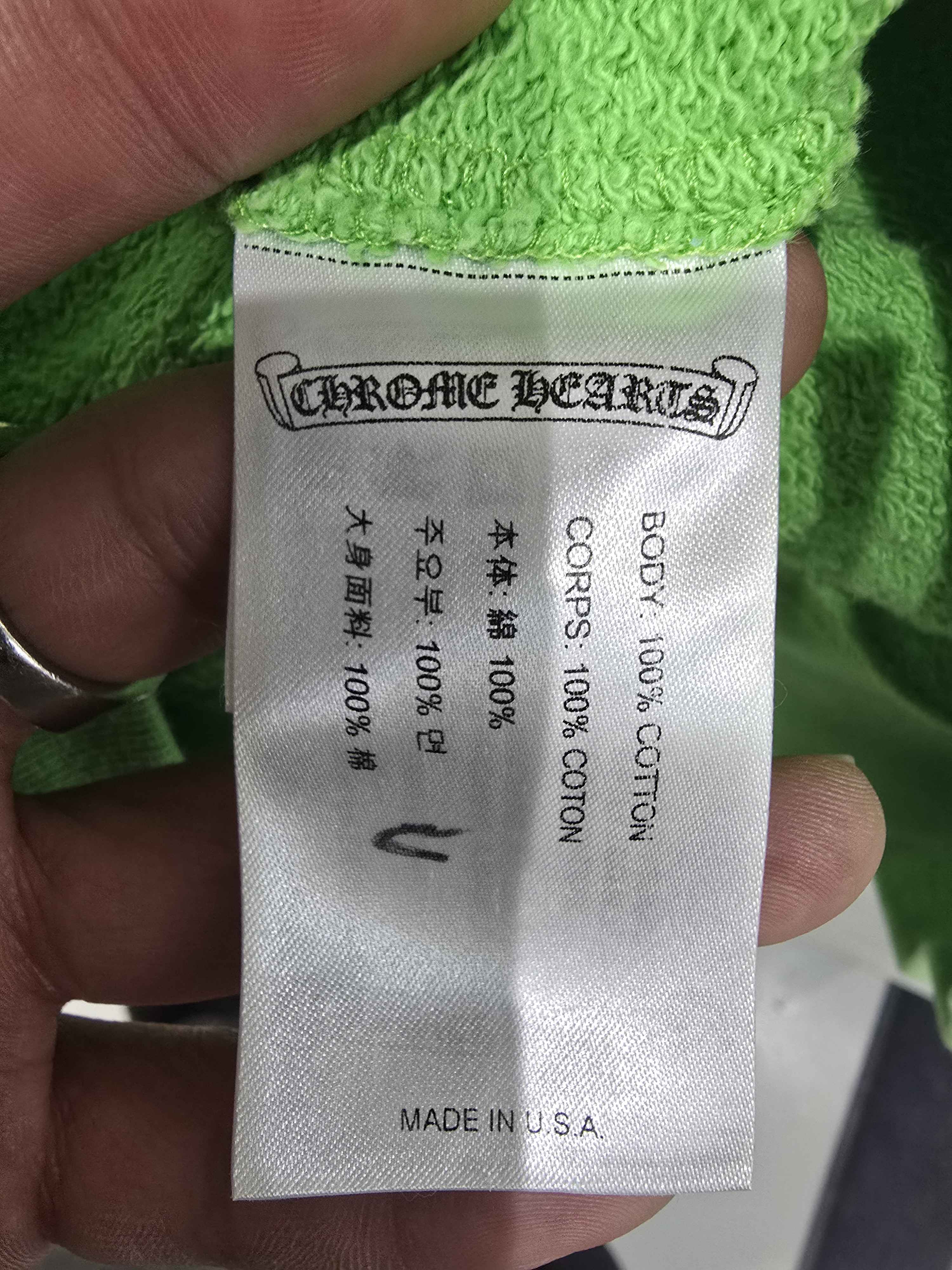 Chrome Hearts Matty Boy Sex Records Crewneck Sweatshirt Green - Pre-Owned Size L